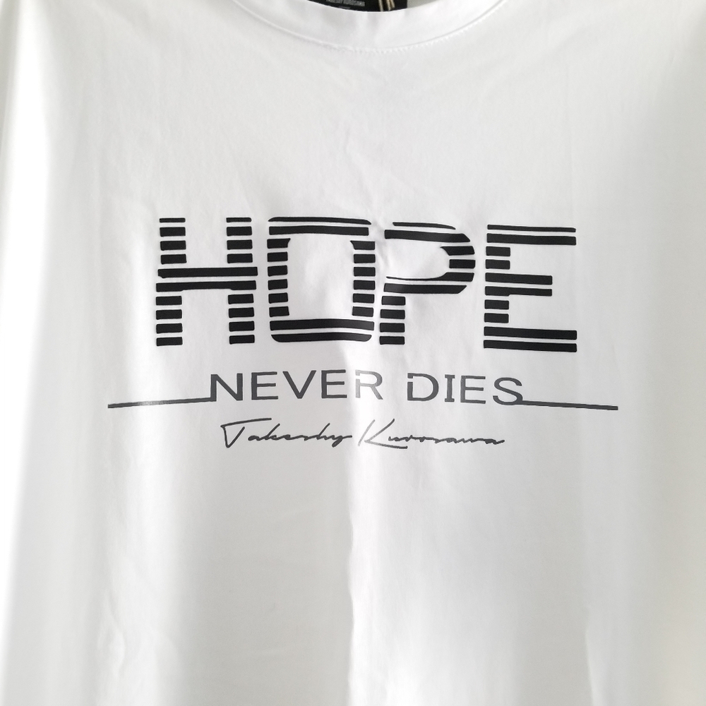 Takeshy Kurosawa Hope Never Dies T-Shirt White Size M Medium - Picture 2 of 5